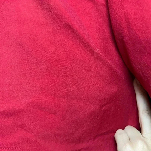 Gallery Petites Red Wool Blend Removeable Liner Trench Coat Sz L Classic Winter - Picture 6 of 12